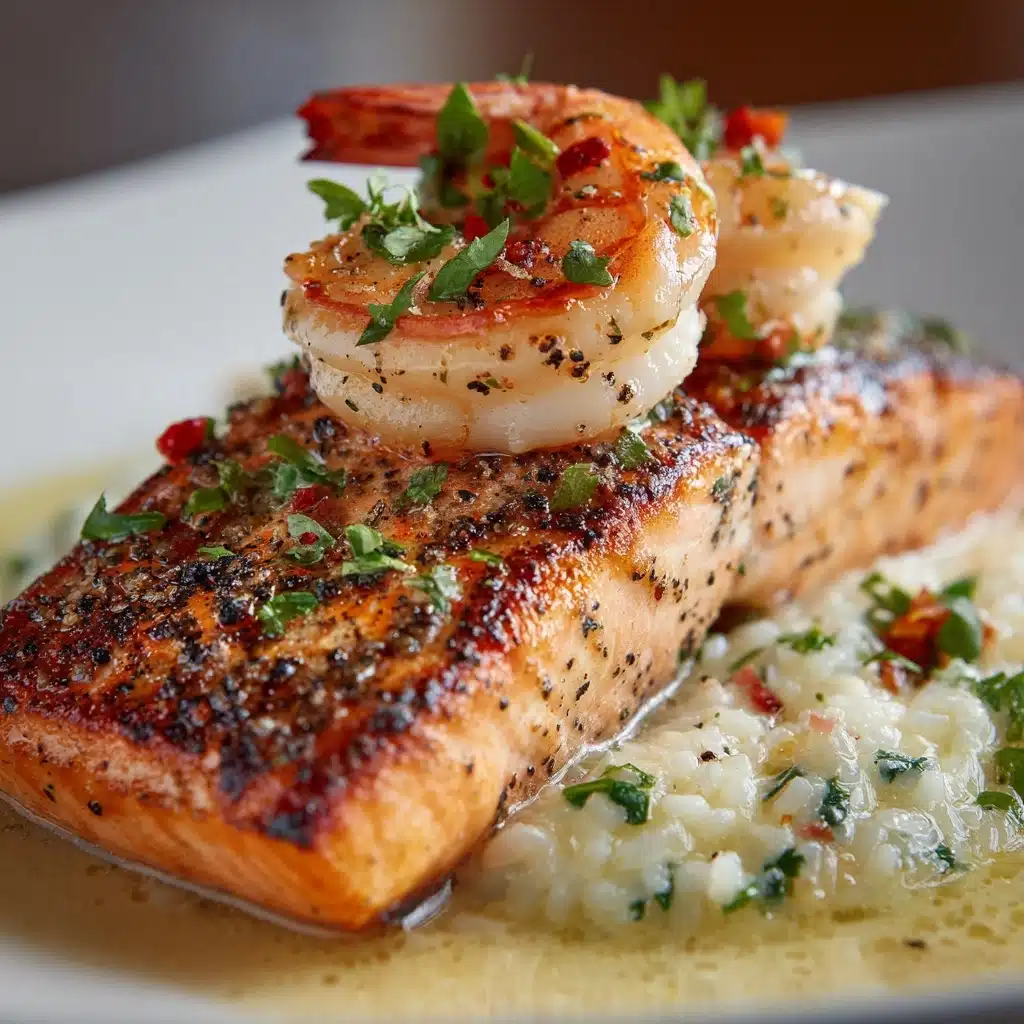 Crab & Shrimp Stuffed Salmon Elegant Seafood Meal Recipe