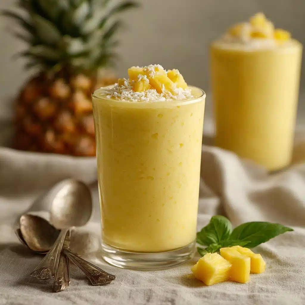 Fruity Summer Cold Pineapple Soup Recipe