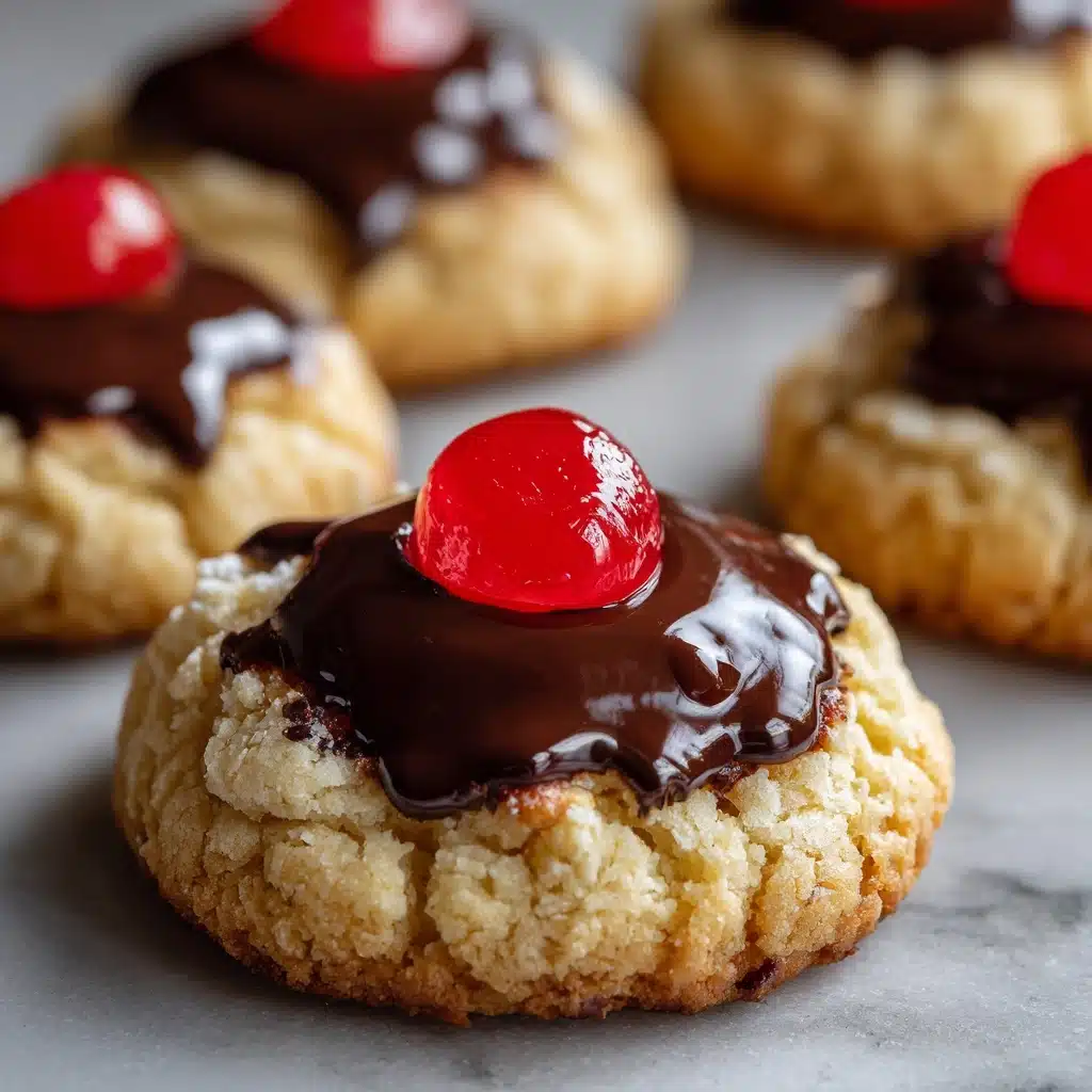 Chocolate Cherry Blossom Cookies Recipe - Recipe Image