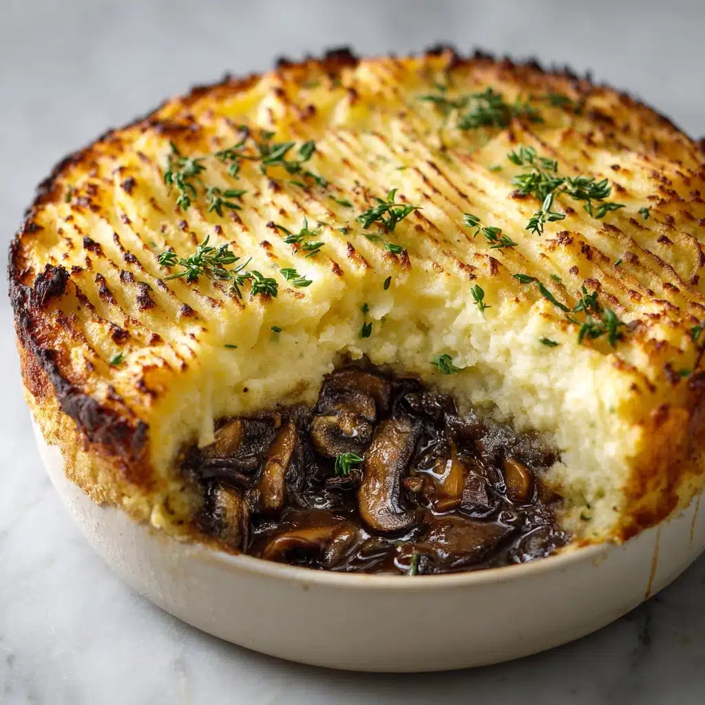 Shiitake Cottage Pie with Cauliflower Mash Recipe - Recipe Image