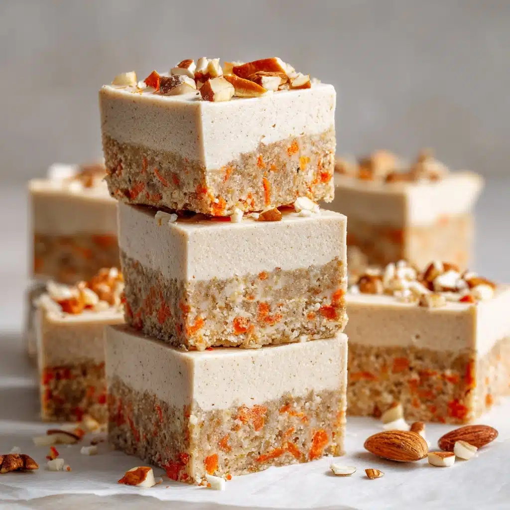 Healthy No-Bake Carrot Cake Breakfast Bars Recipe