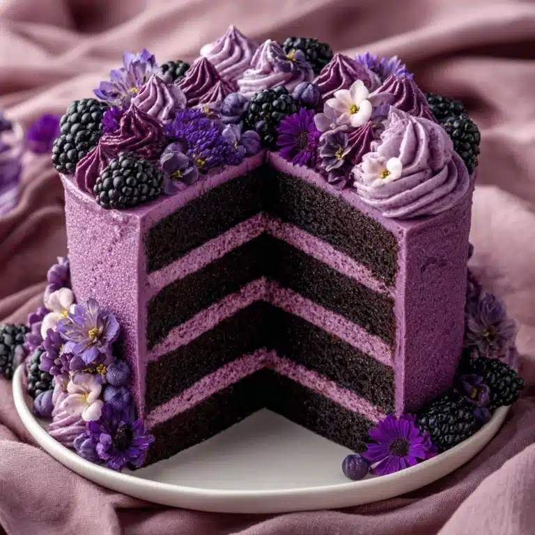 Purple Velvet Cake with White Chocolate Cream Cheese Frosting Recipe