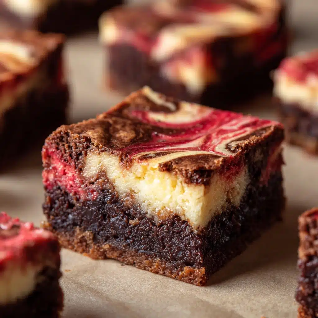 Red Velvet Brownies with Vanilla Cheesecake Swirl Recipe