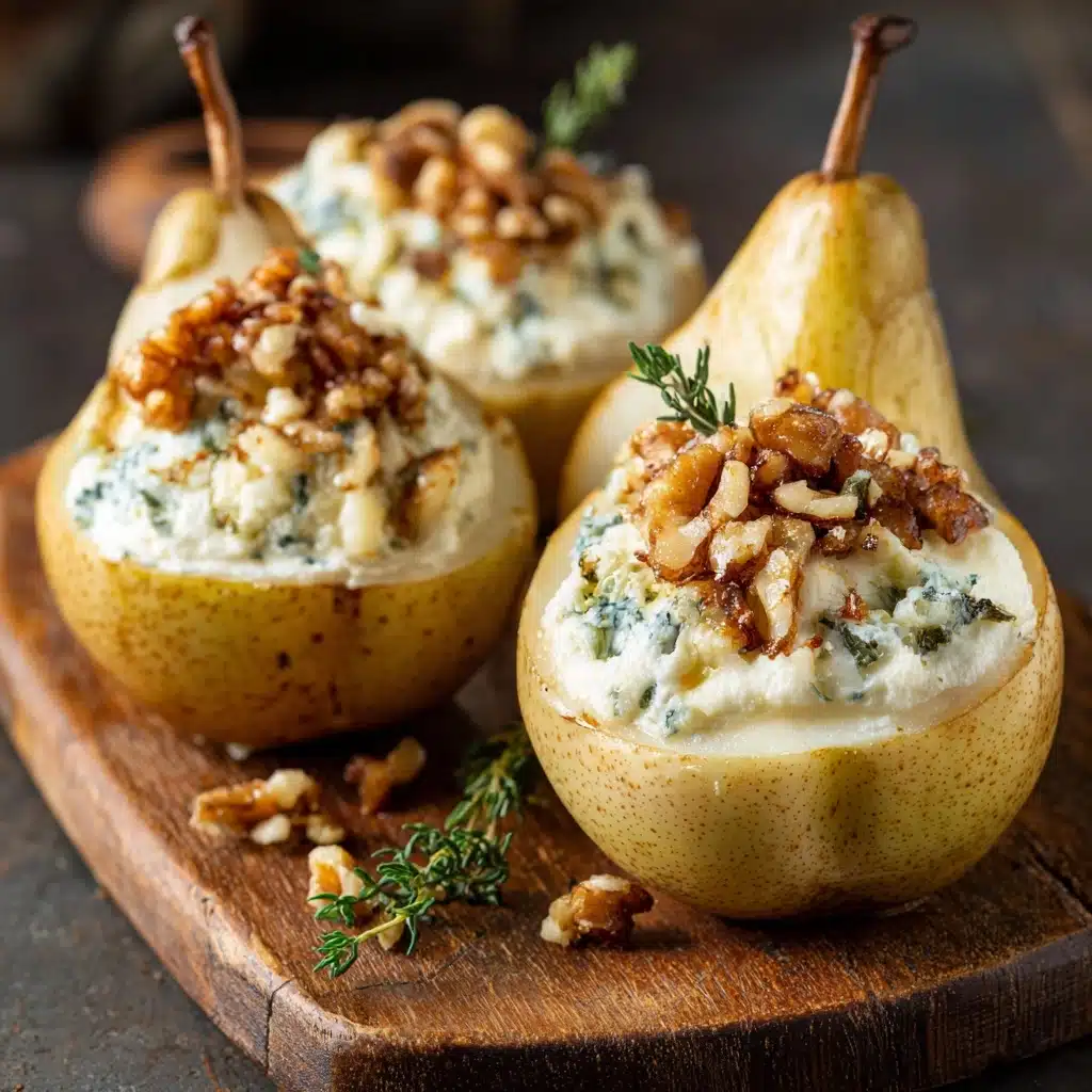 Elegant Blue Cheese Stuffed Pears Recipe - Recipe Image