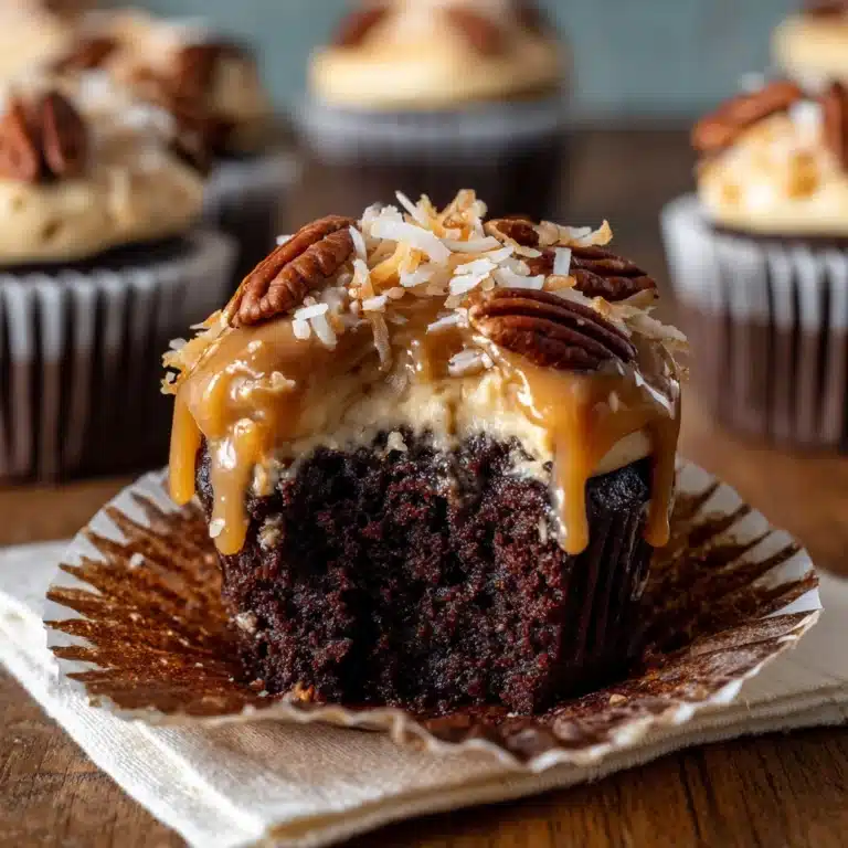 German Chocolate Cupcakes Recipe