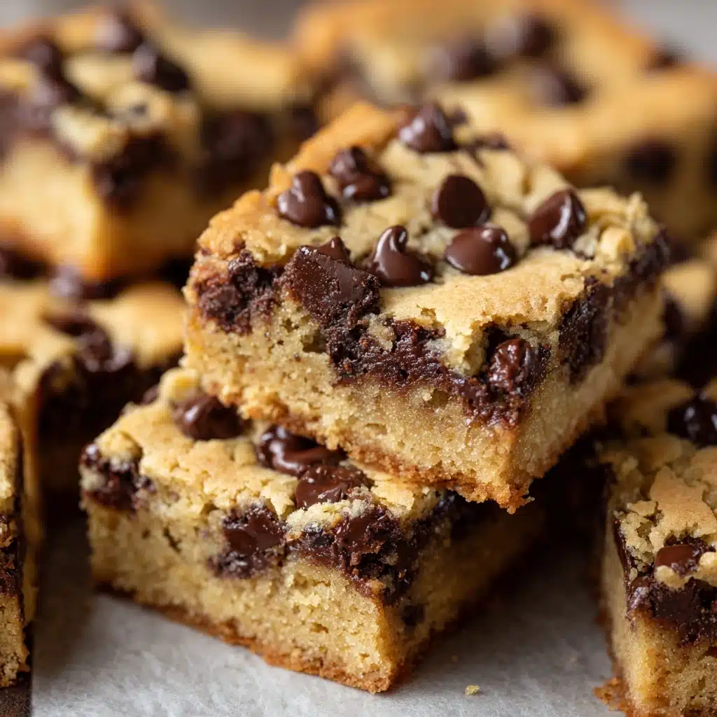 Peanut Butter Chocolate Chip Cookie Bars Recipe - Recipe Image