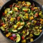 Mediterranean Ground Beef Stir Fry Recipe