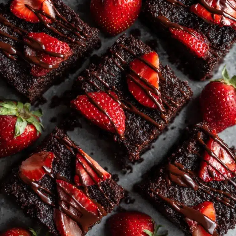 Chocolate-Covered Strawberry Brownies Recipe