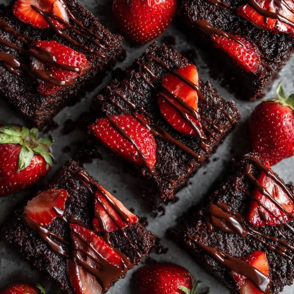 Chocolate-Covered Strawberry Brownies Recipe - Recipe Image