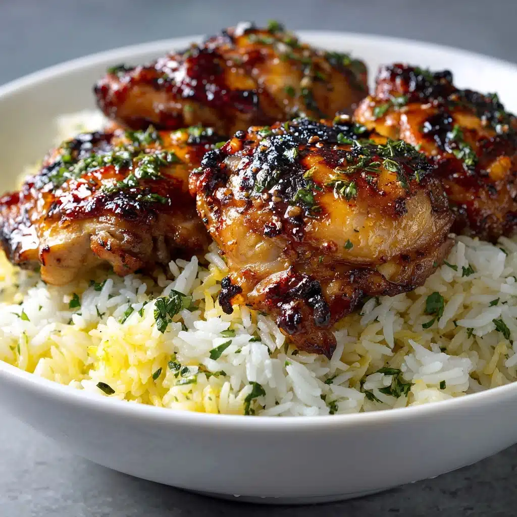 Chicken Scampi with Garlic Parmesan Rice Recipe - Recipe Image