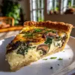 Spinach & Mushroom Quiche Recipe