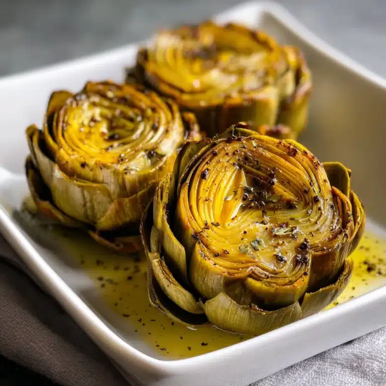 Grilled Artichokes with Garlic Butter Recipe