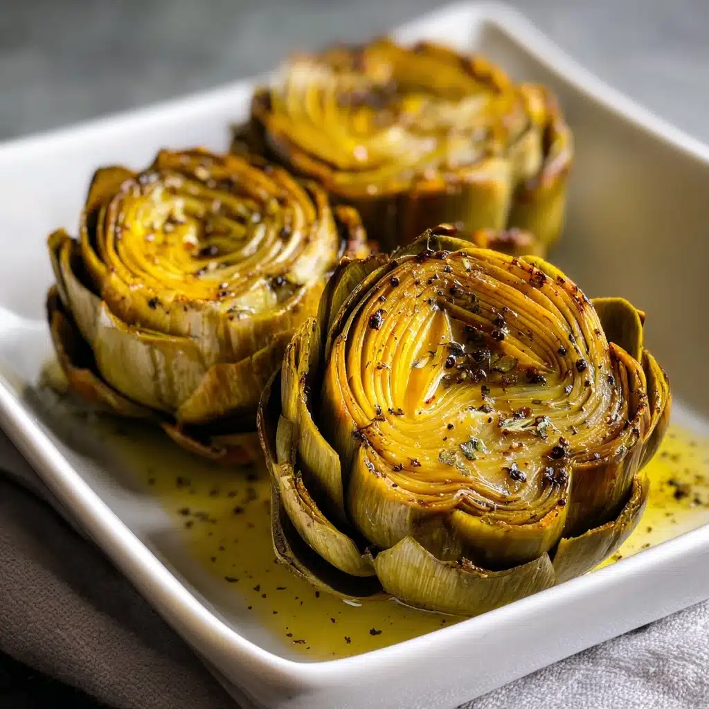 Grilled Artichokes with Garlic Butter Recipe