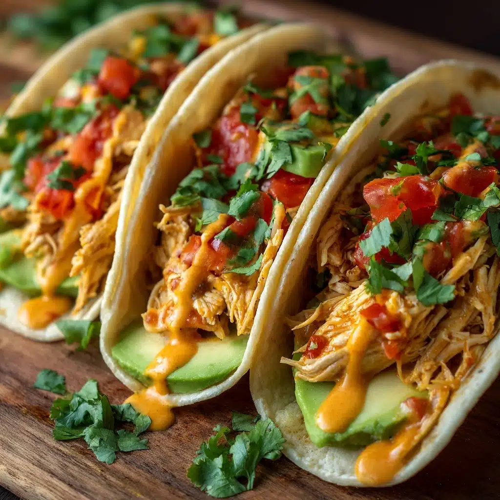 Slow Cooker Queso Chicken Tacos Recipe - Recipe Image