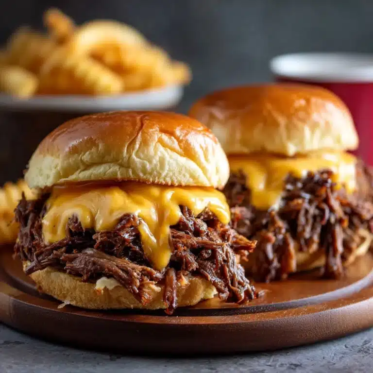 Slow Cooker Beef and Cheddar Sandwiches Recipe