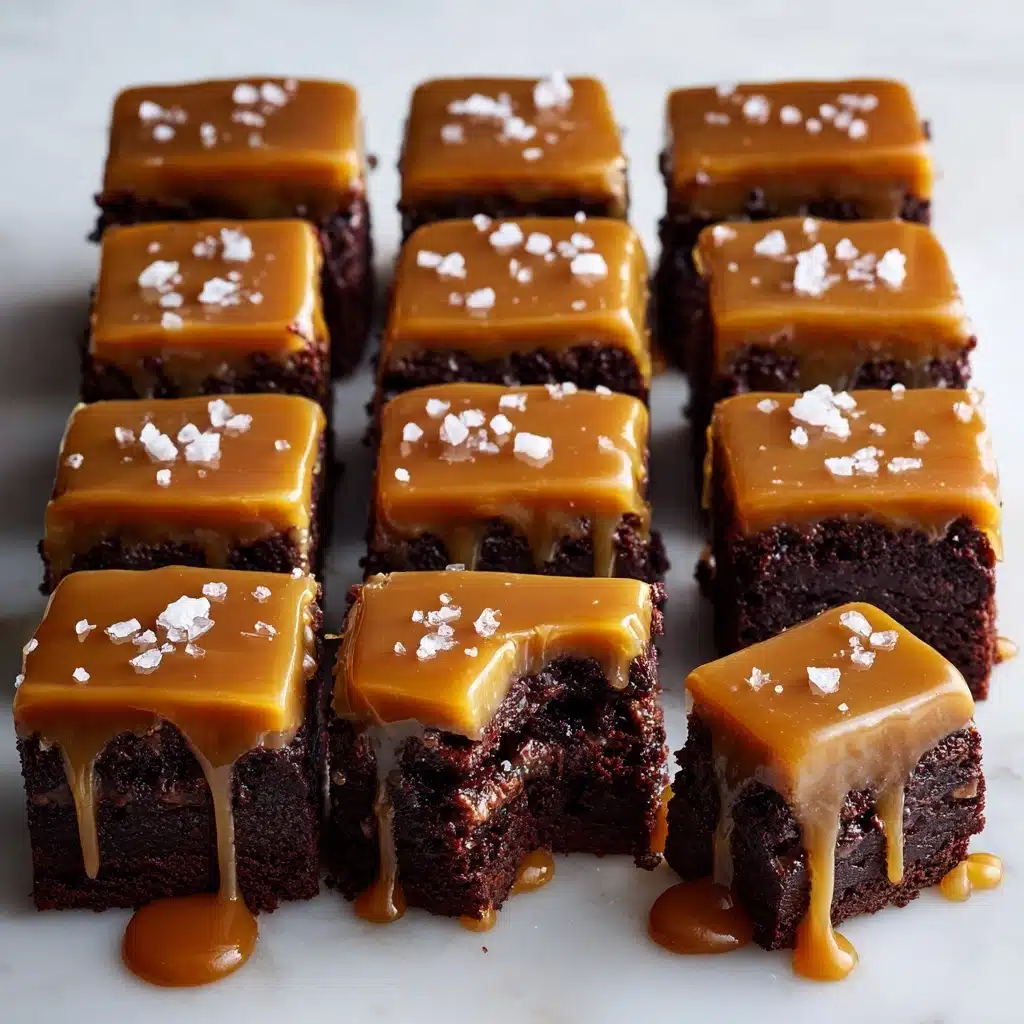 Pretzel Bottom Caramel Brownies Recipe