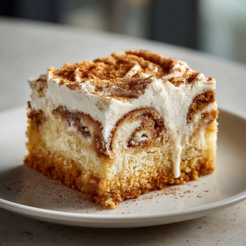 Cinnamon Roll Poke Cake Recipe - Recipe Image