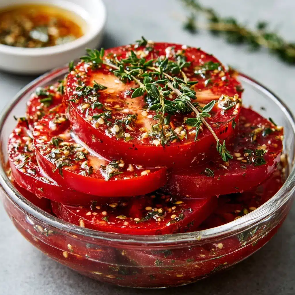 Easy Marinated Tomatoes Recipe - Recipe Image