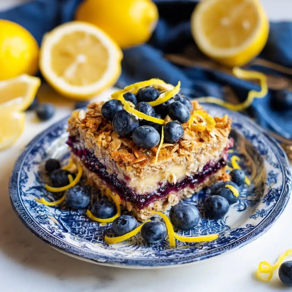 Lemon Blueberry Baked Oatmeal Recipe