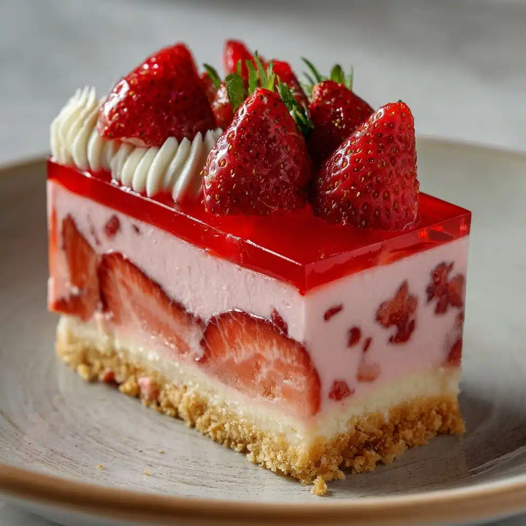 Strawberry Japanese Cheesecake Recipe - Recipe Image