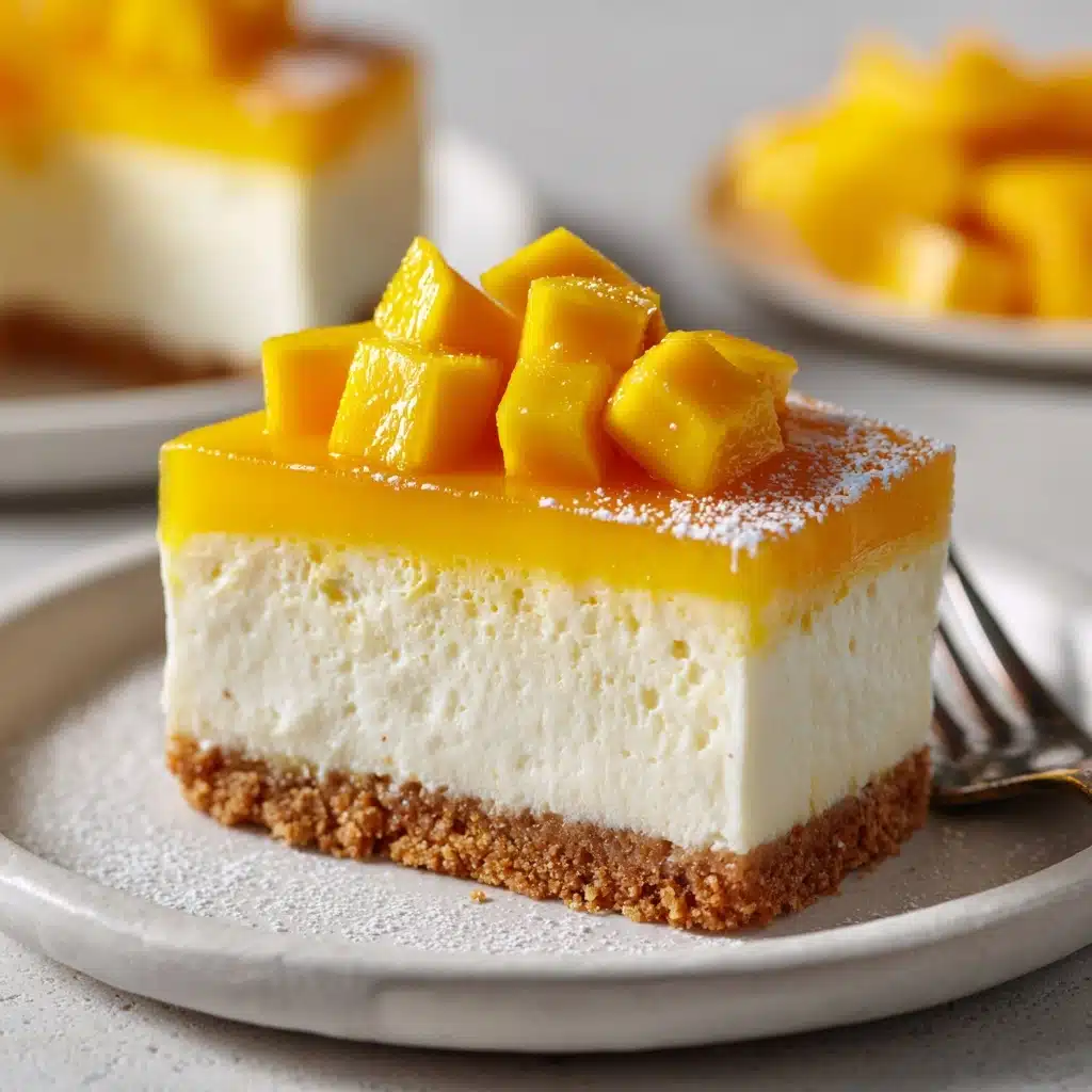 Mango Japanese Cheesecake Recipe - Recipe Image