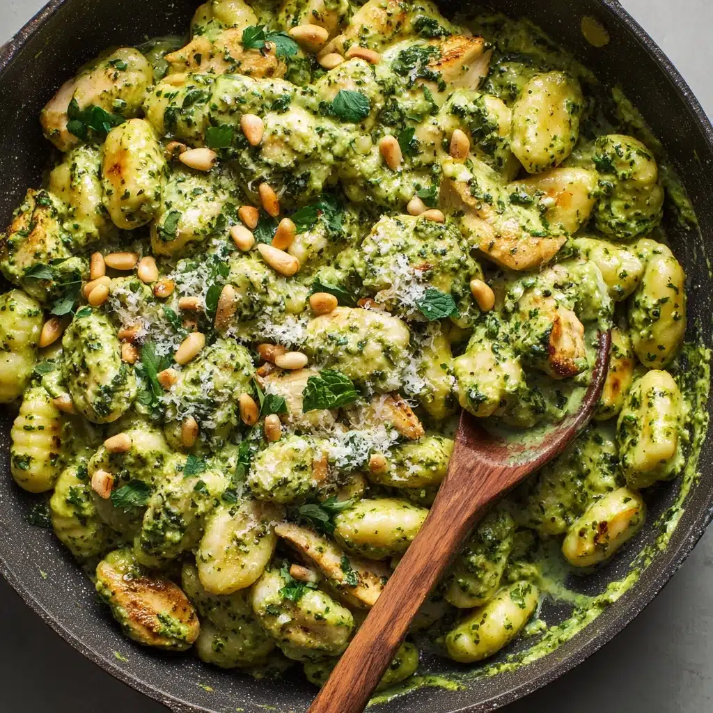 Creamy Chicken Pesto Gnocchi Recipe - Recipe Image