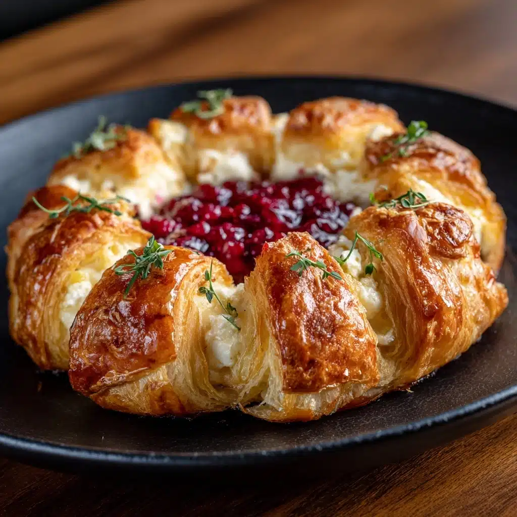 Savory Turkey and Cranberry Crescent Ring Recipe