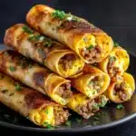 Egg and Sausage Breakfast Taquitos Recipe