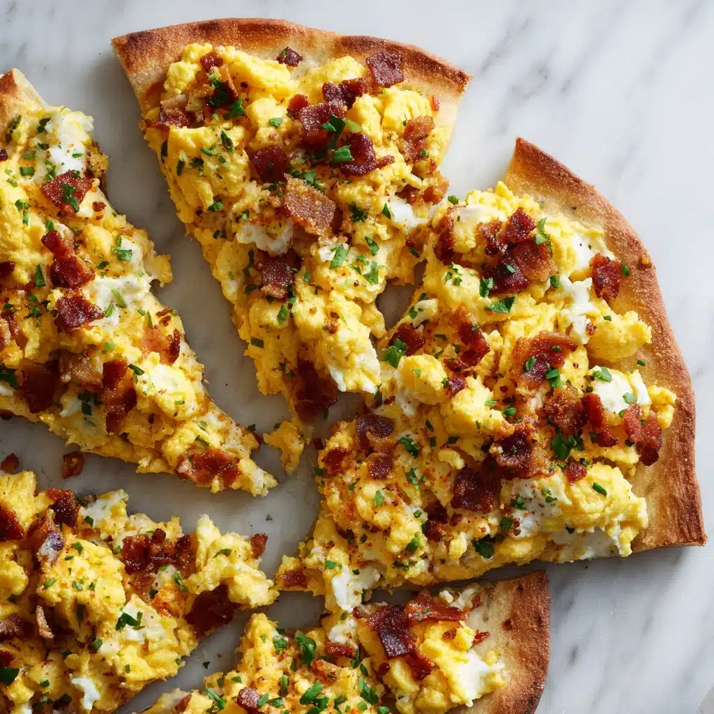 Easy Breakfast Pizza on a Tortilla Recipe