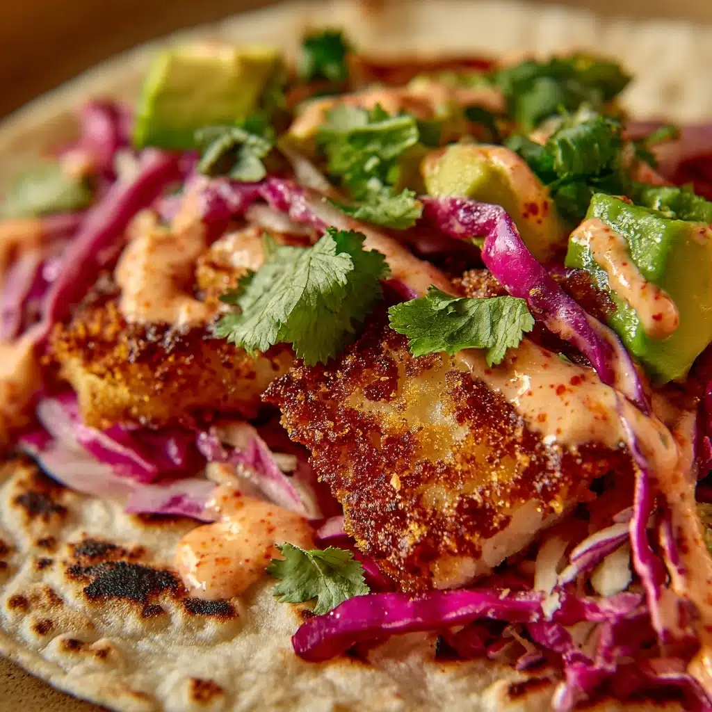 Southern Catfish Tacos with Crunchy Slaw Recipe - Recipe Image