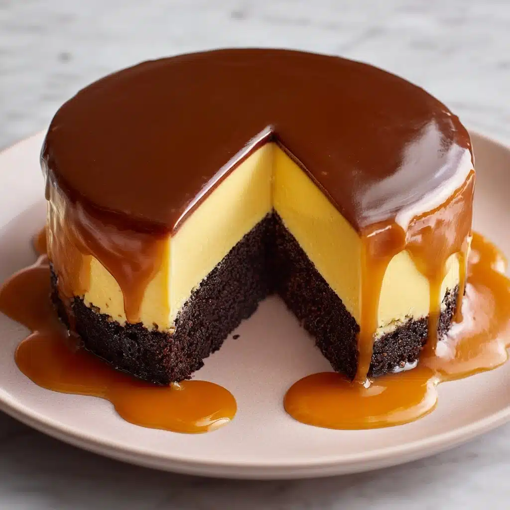 The Sweetest Twist: Magic Melt Chocoflan Recipe - Recipe Image