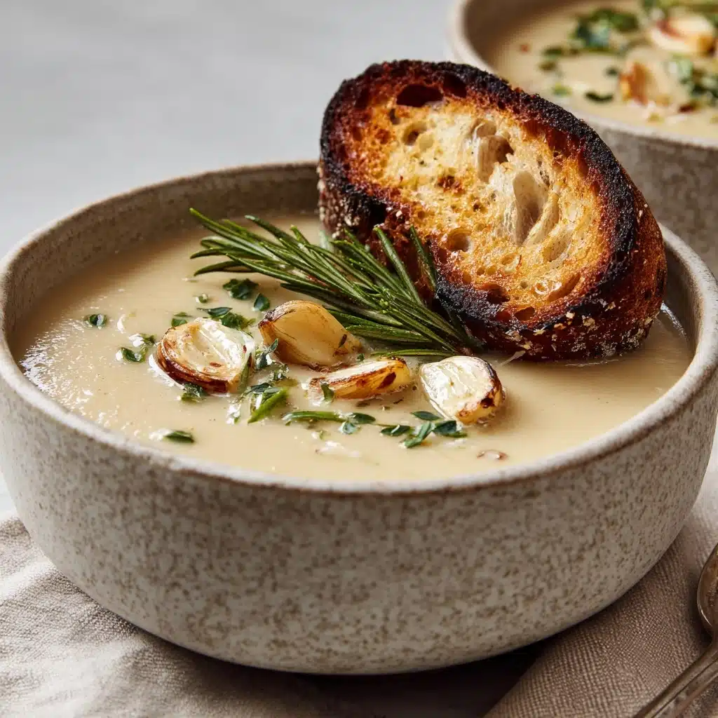 Rosemary and Roasted Garlic White Bean Soup Recipe