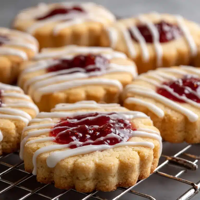 Raspberry Almond Shortbread Cookies Recipe