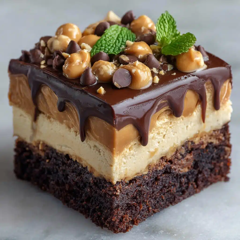 Chocolate Peanut Butter Poke Cake Recipe - Recipe Image