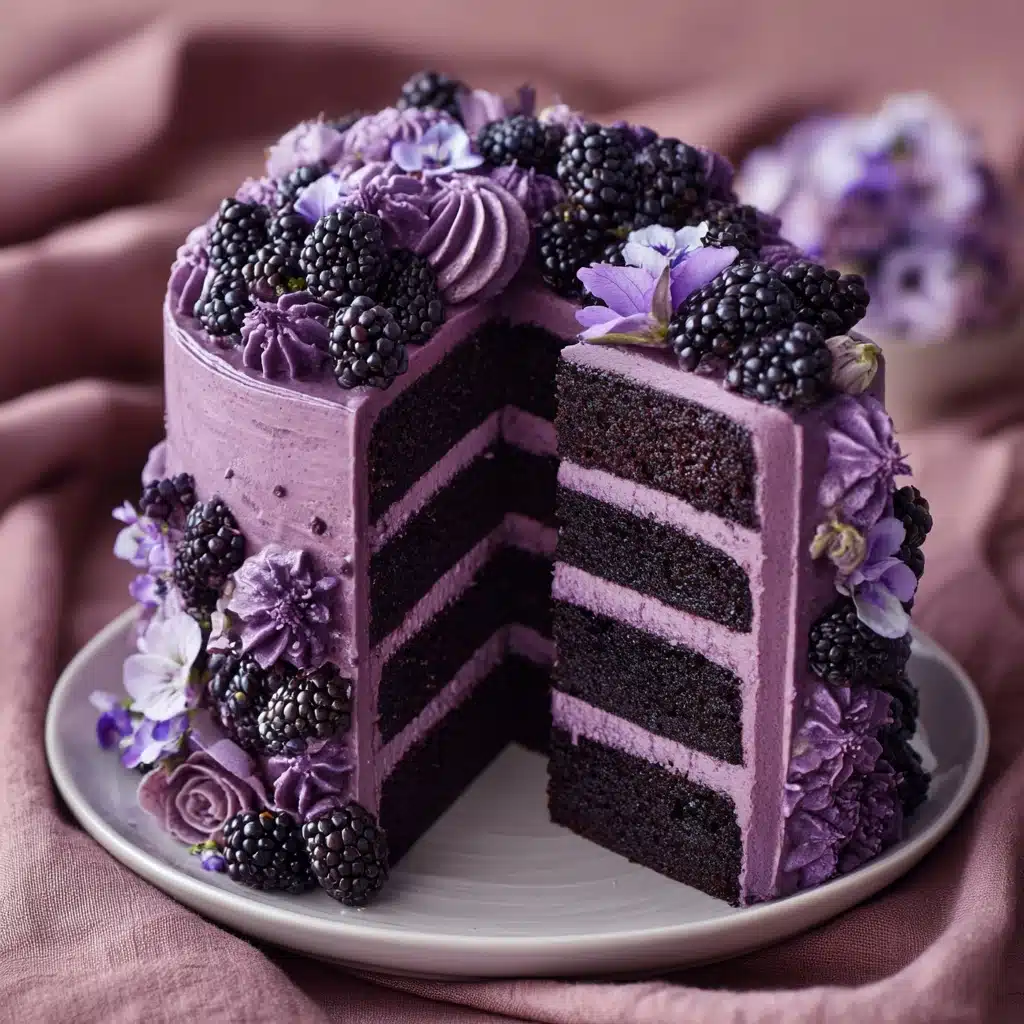 Purple Velvet Cake with White Chocolate Cream Cheese Frosting Recipe - Recipe Image