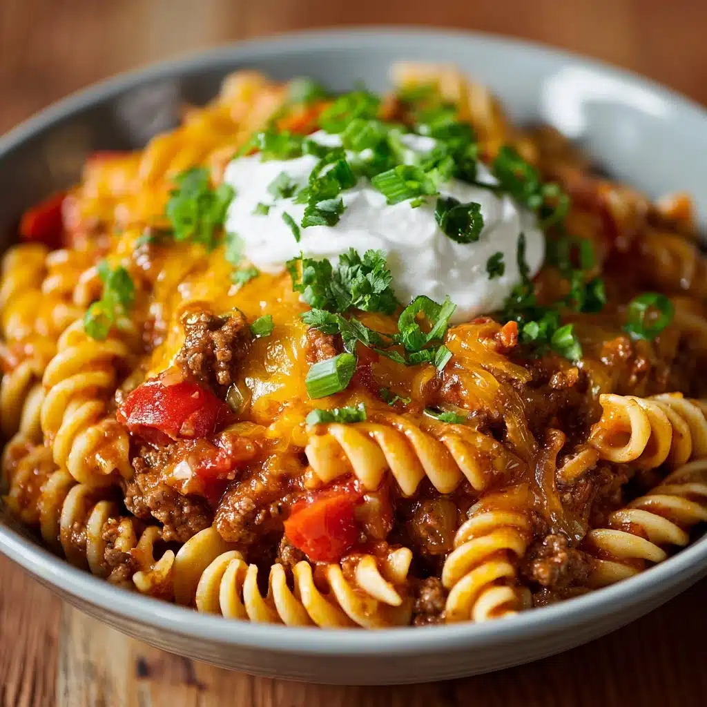 One Pot Beef Taco Pasta Recipe