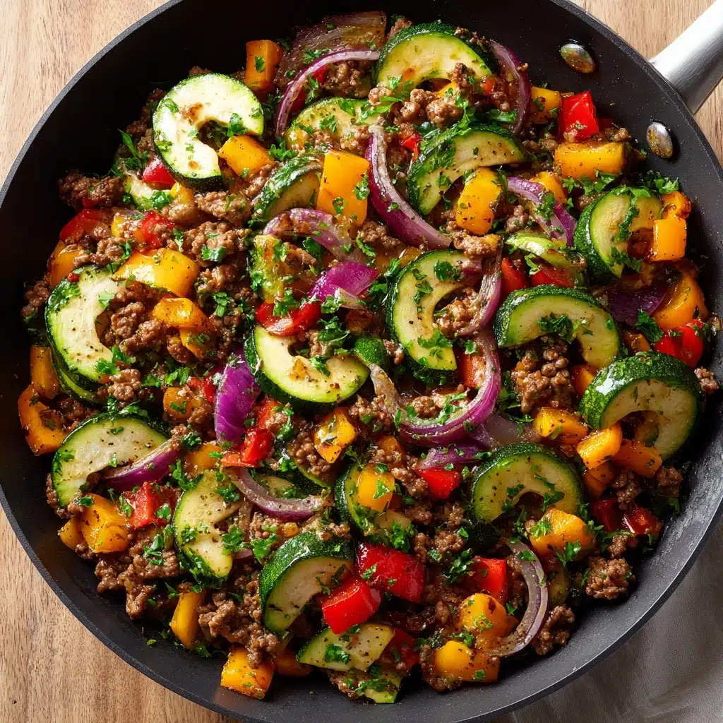 Mediterranean Ground Beef Stir Fry Recipe - Recipe Image