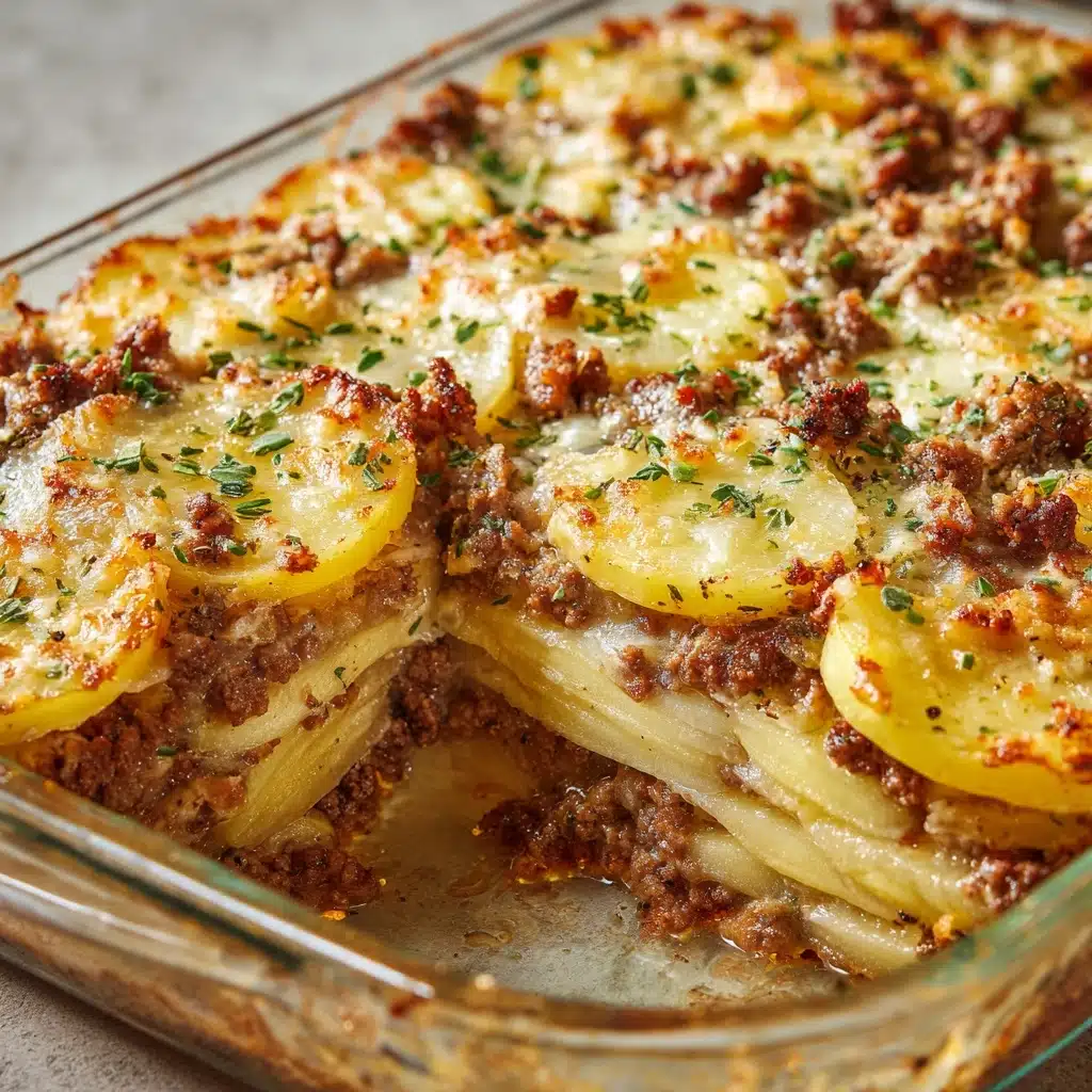 Meat & Potato Casserole Recipe - Recipe Image