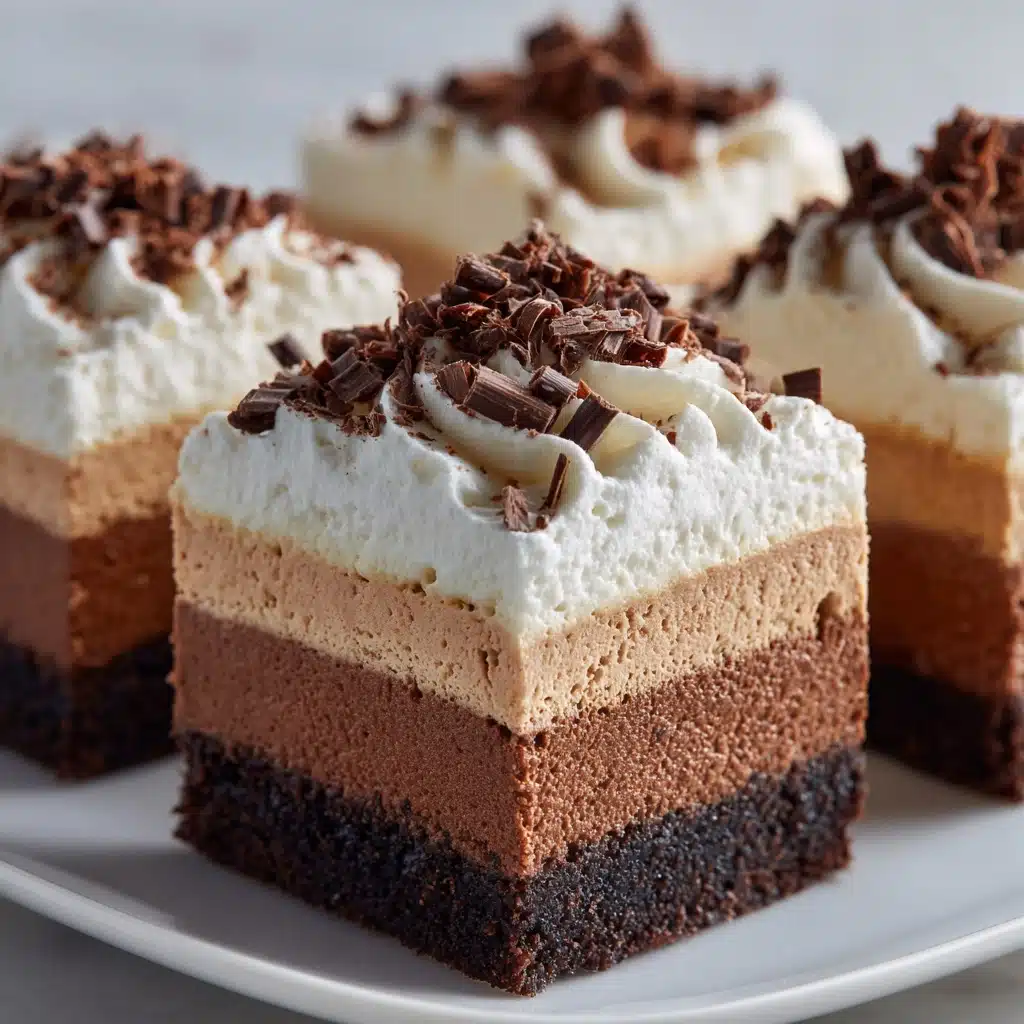 No-Bake Chocolate Mousse Bars Recipe - Recipe Image