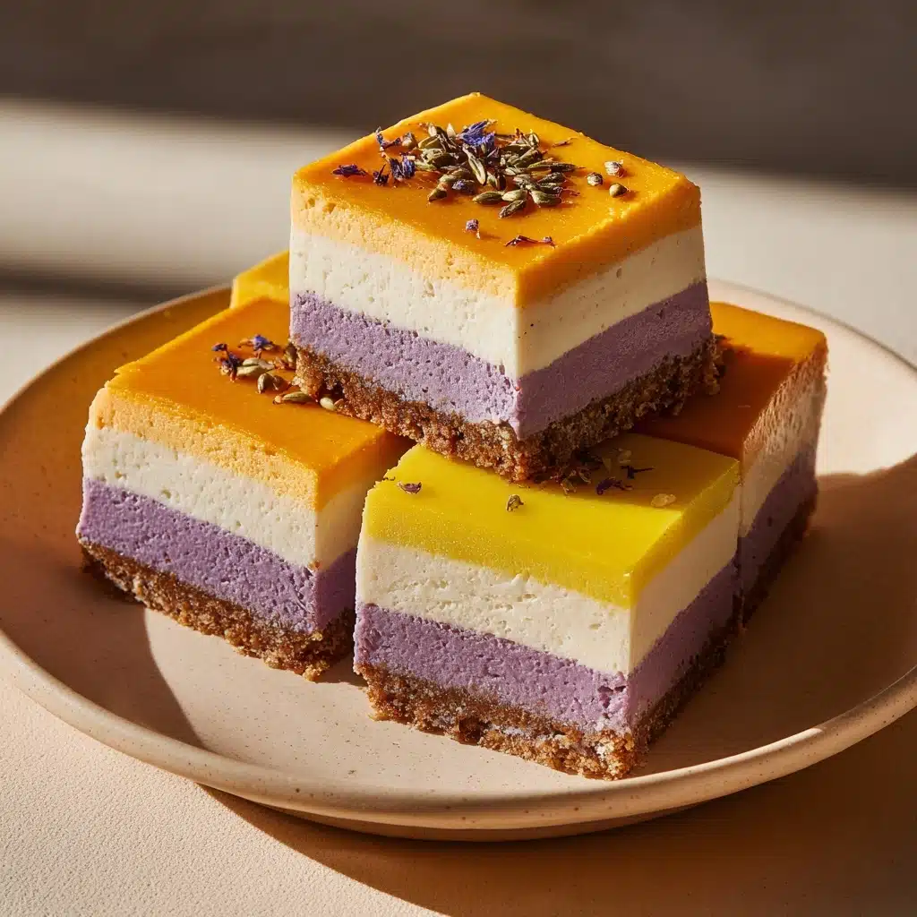 Vegan Mango Cheesecake Bars Recipe - Recipe Image