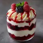 White Chocolate Cheesecake Mousse with Raspberry Compote Recipe