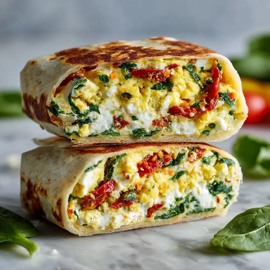 Spinach Feta Breakfast Wrap: An Amazing Ultimate Recipe - Recipe Image
