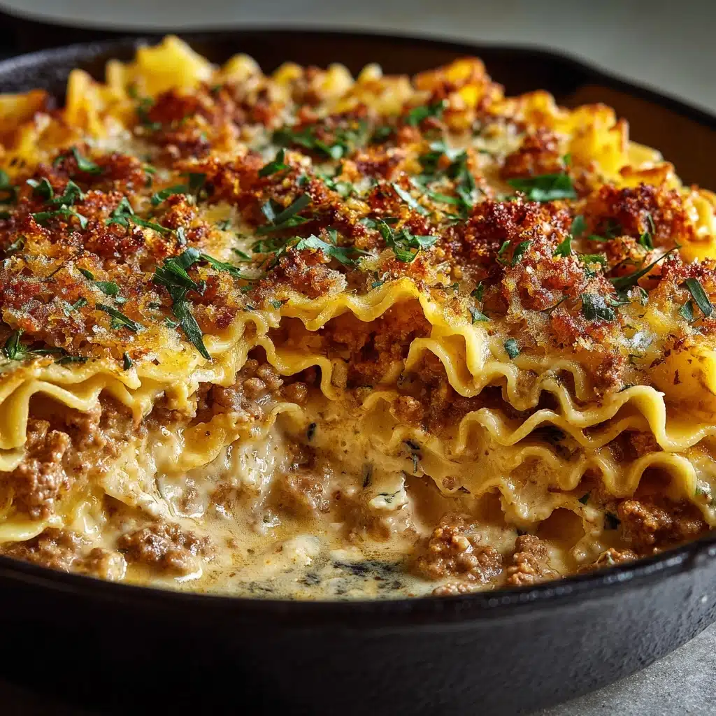 Smoky Skillet Lasagna with Crispy Lentils: An Amazing Ultimate Recipe - Recipe Image