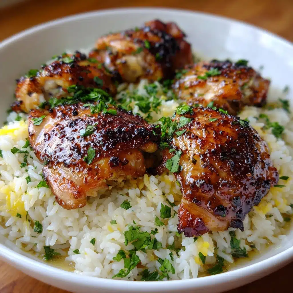 Chicken Scampi with Garlic Parmesan Rice Recipe - Recipe Image