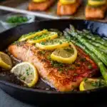 Sheet-Pan Garlic Butter Salmon & Asparagus Recipe