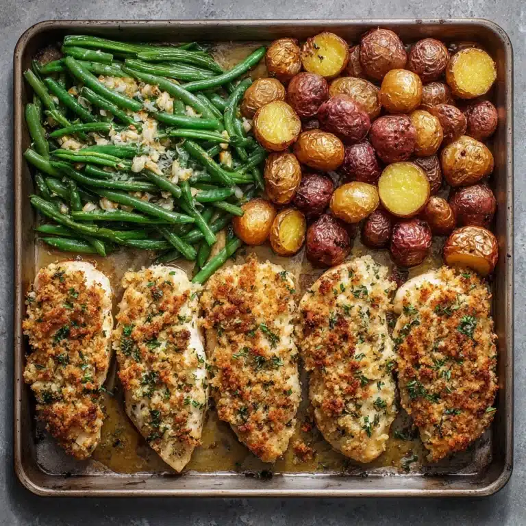 Parmesan Crusted Chicken Sheet Pan Recipe