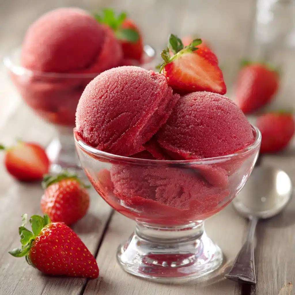 Strawberry Sorbet Recipe - Recipe Image
