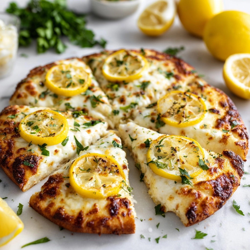 Zesty Lemon Pizza Recipe - Recipe Image