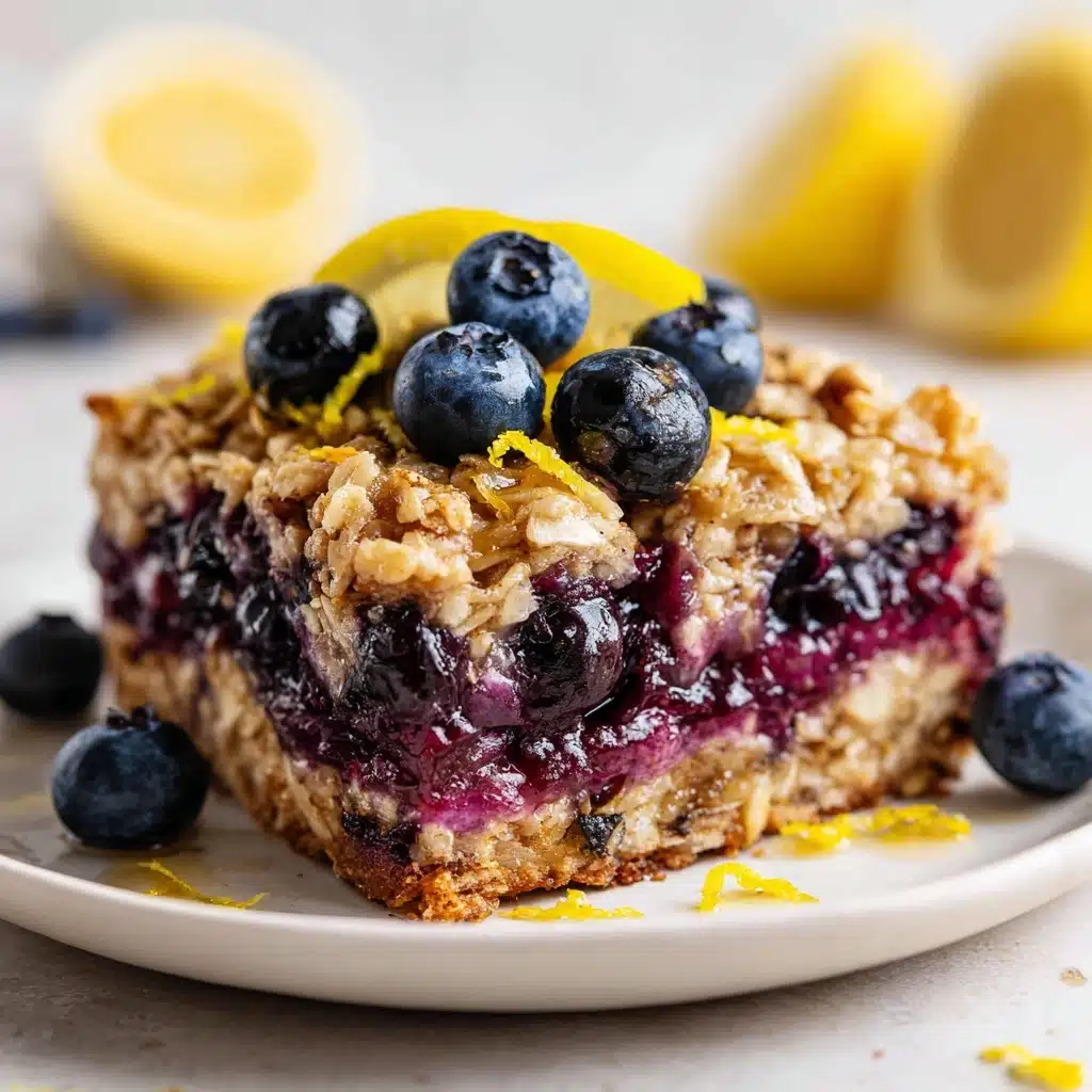 Lemon Blueberry Baked Oatmeal Recipe - Recipe Image