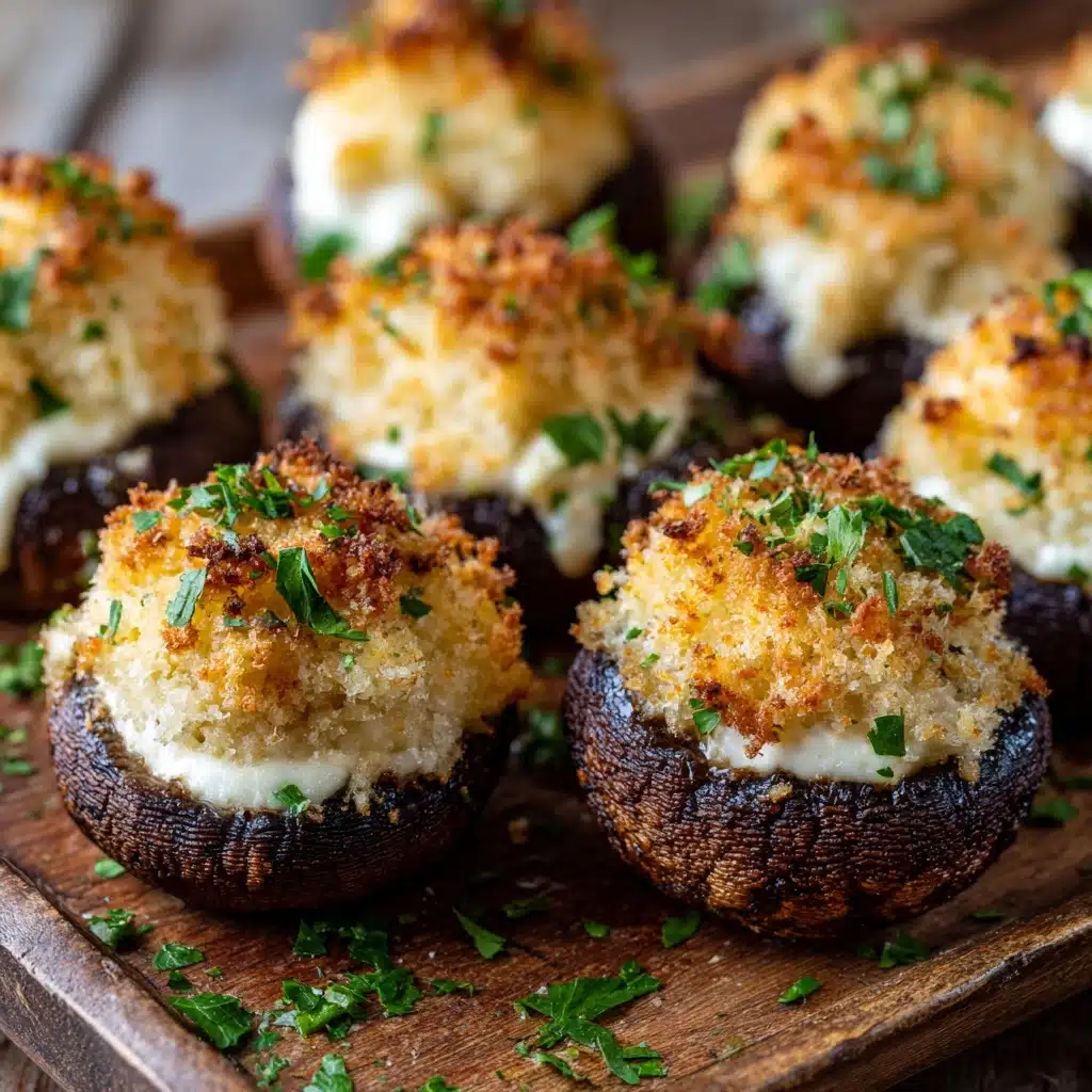 White Cheddar Stuffed Mushrooms Recipe - Recipe Image